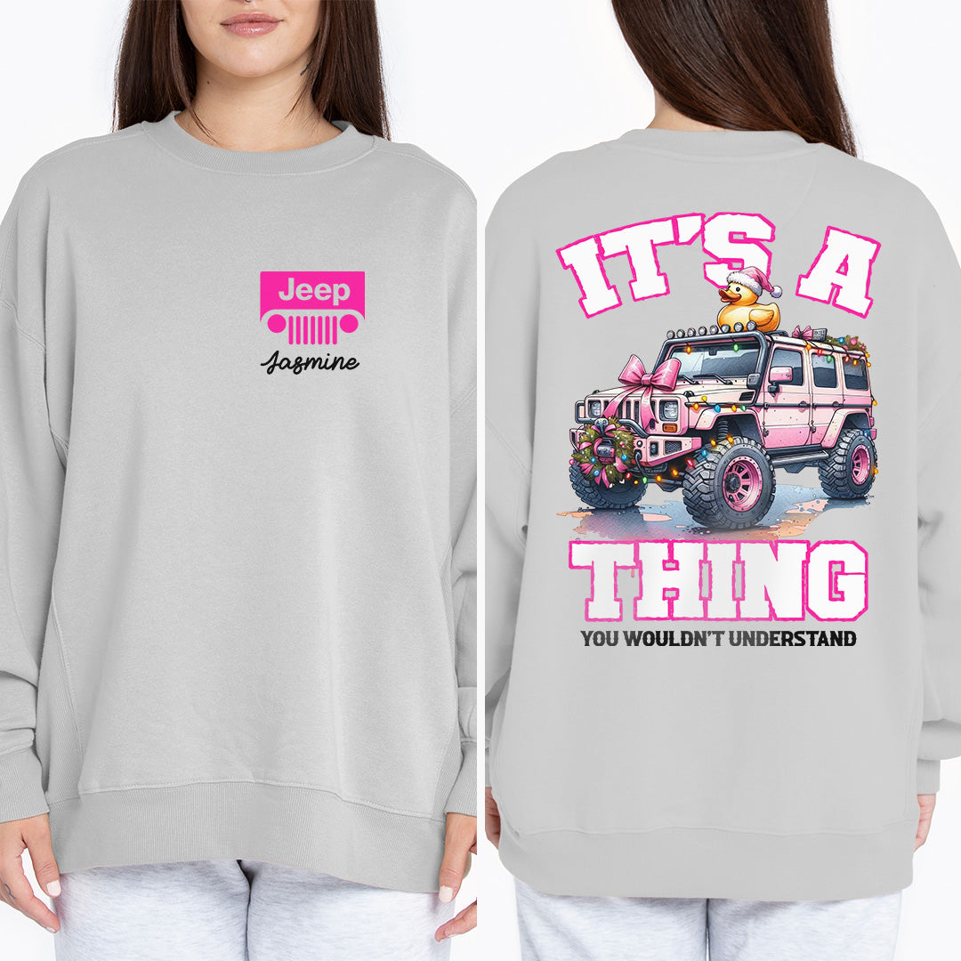 Personalized It's a Jeep Thing Christmas Duck T-Shirt Supler Store