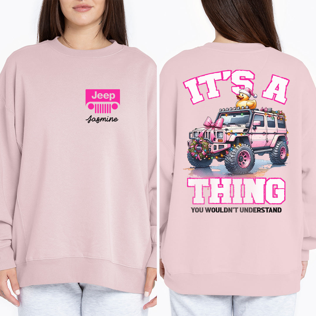 Personalized It's a Jeep Thing Christmas Duck T-Shirt Supler Store