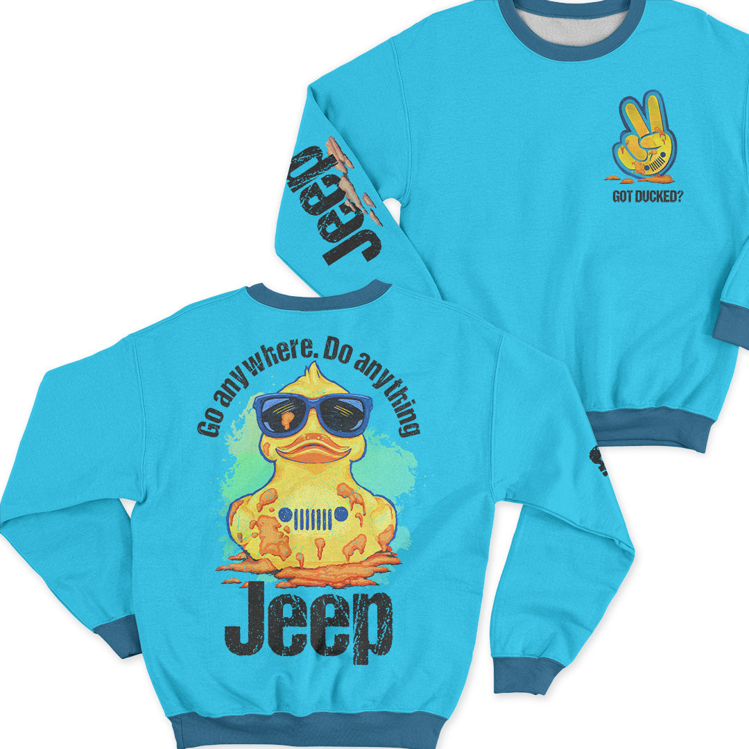 Duck Duck Jeep Mud Offroad All Over Printed Zip Hoodie Supler Store