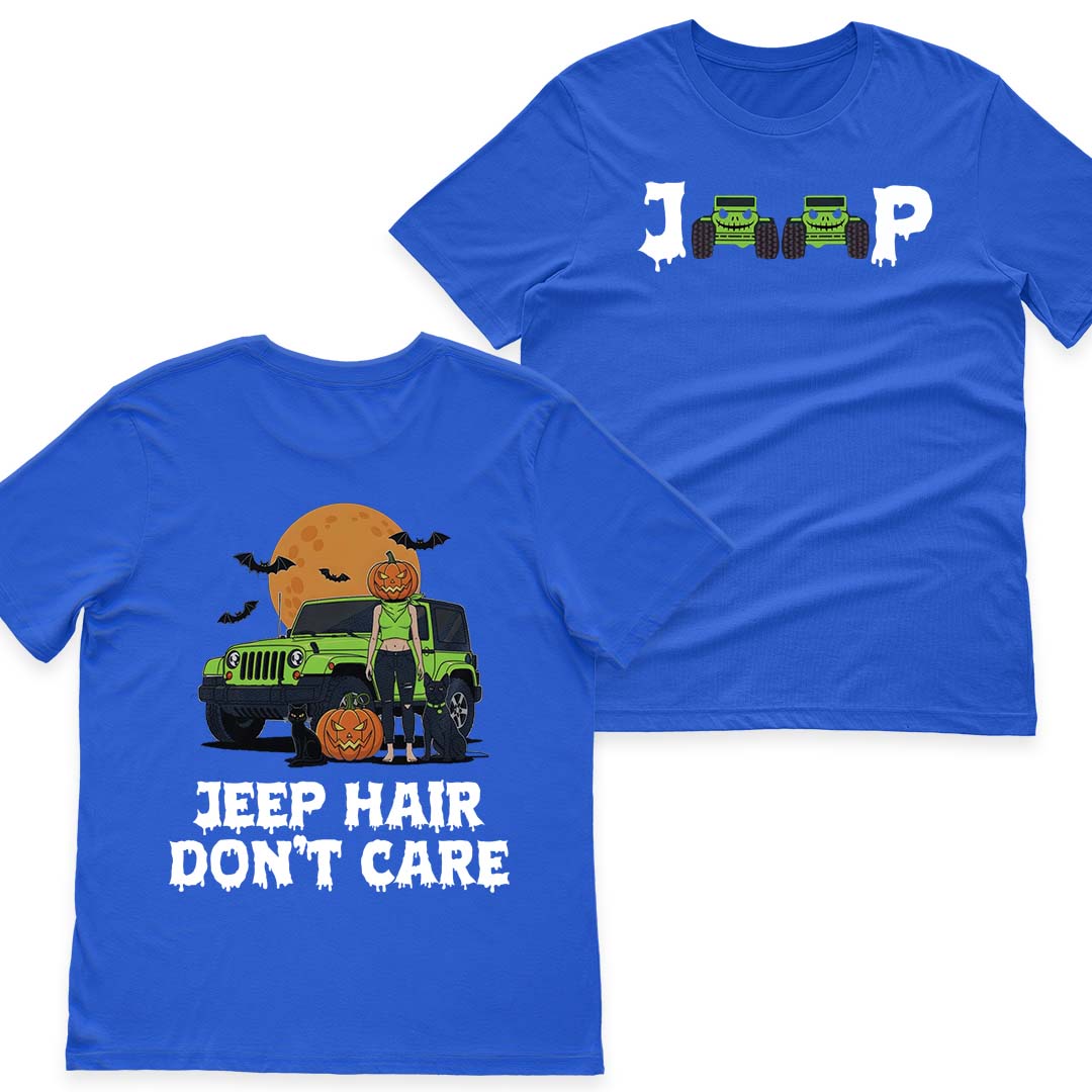 Jeep Hair Don't Care Spooky Halloween T-Shirt Hoodie Supler Store