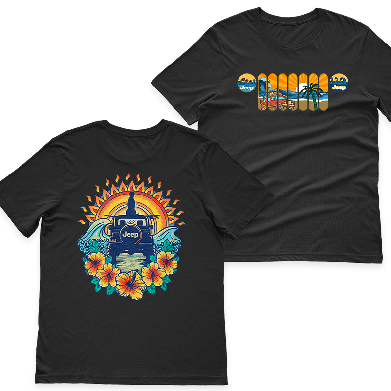 Jeep Beach Dog Sunset Hoodie T-Shirt Supler Store