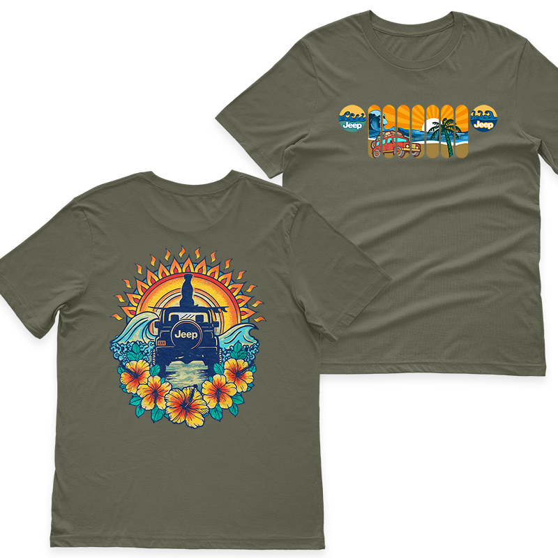 Jeep Beach Dog Sunset Hoodie T-Shirt Supler Store