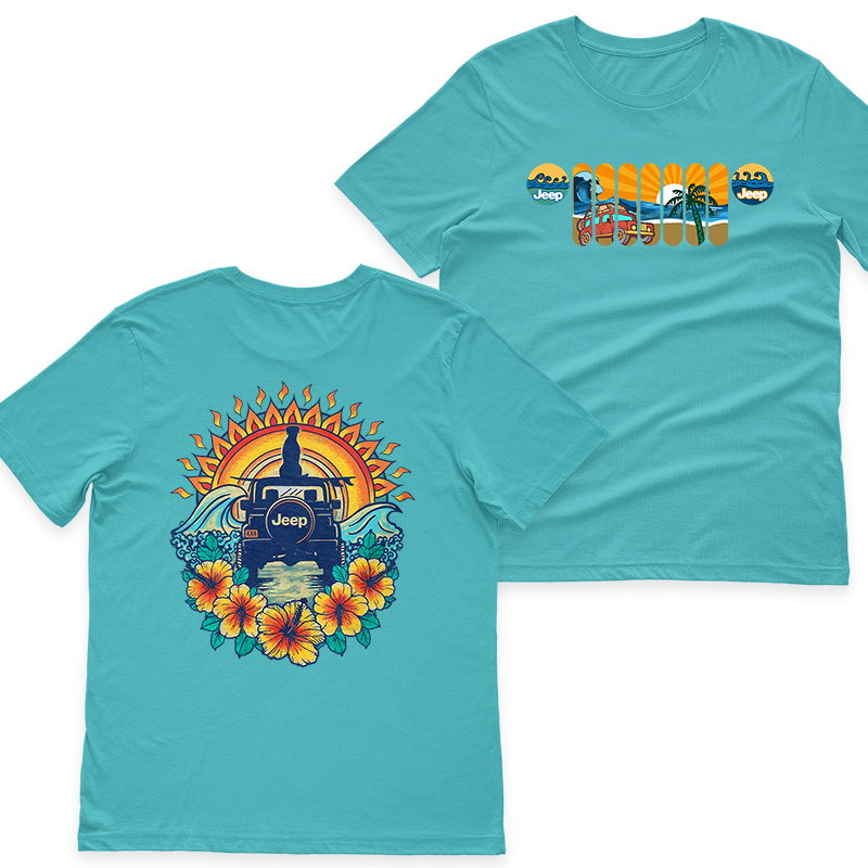 Jeep Beach Dog Sunset Hoodie T-Shirt Supler Store