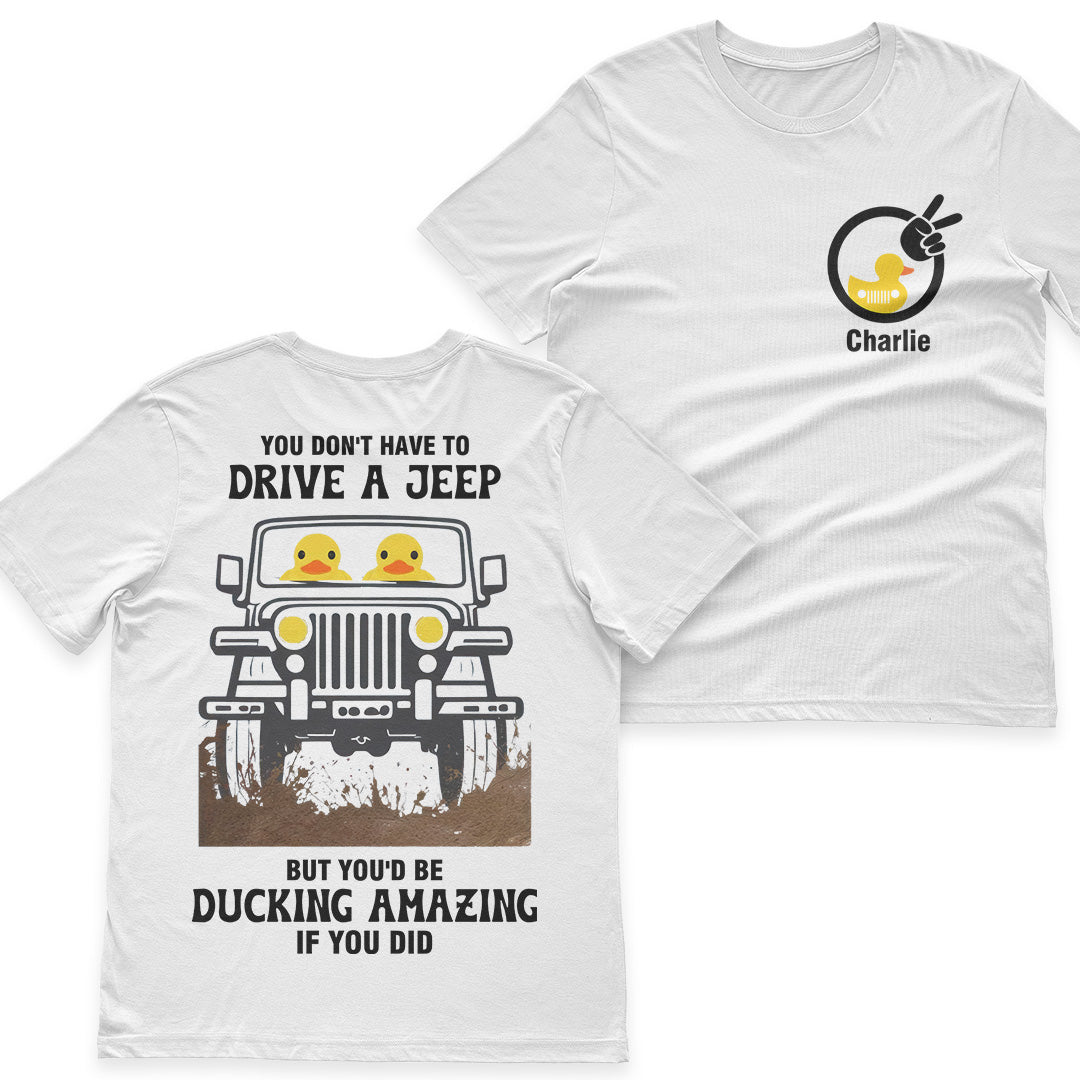 Personalized Jeep Ducking Amazing Muddy Quarter Zip Sweatshirt Supler Store