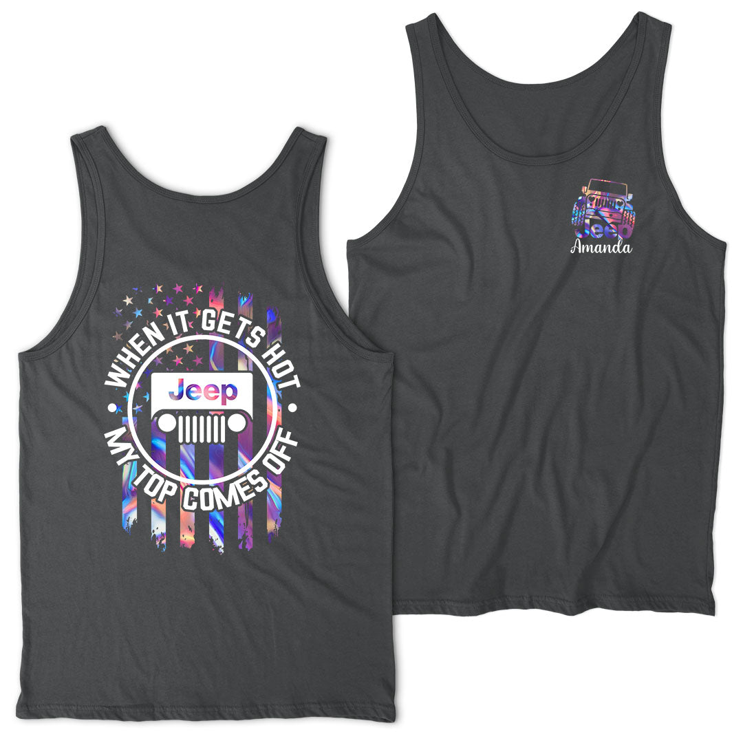 Personalized Jeep When It Gets Hot Tank Top Supler Store