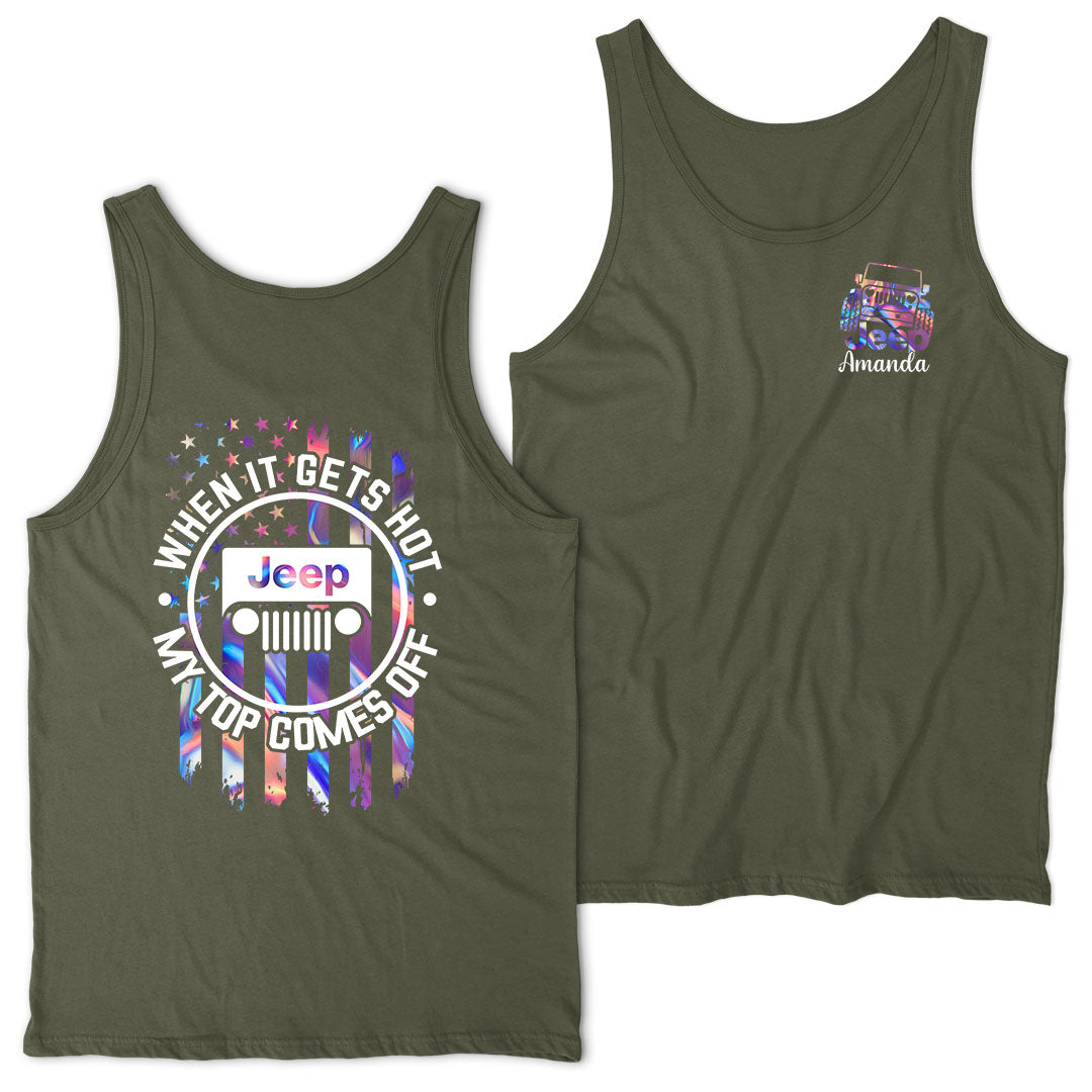 Personalized Jeep When It Gets Hot Tank Top Supler Store