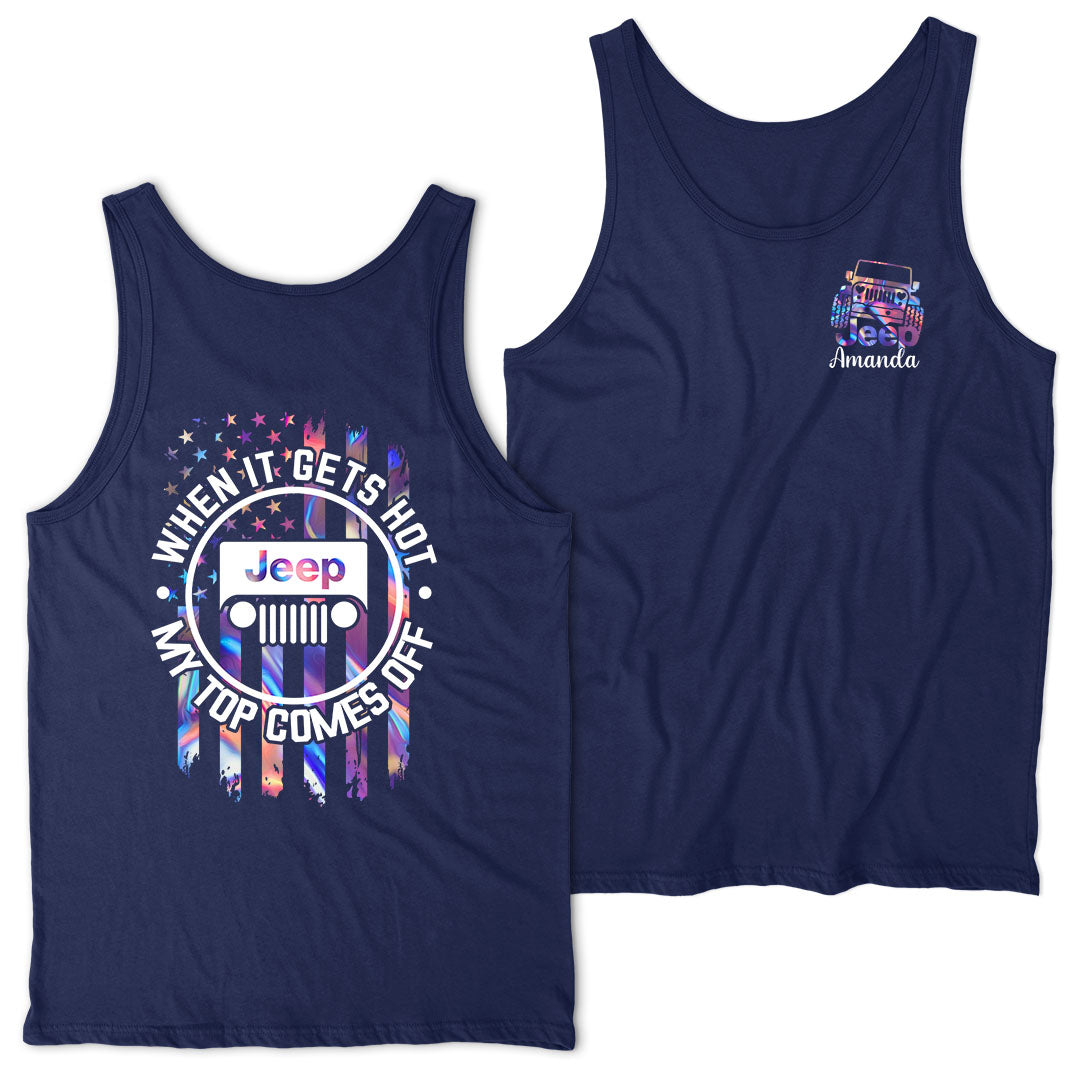 Personalized Jeep When It Gets Hot Tank Top Supler Store