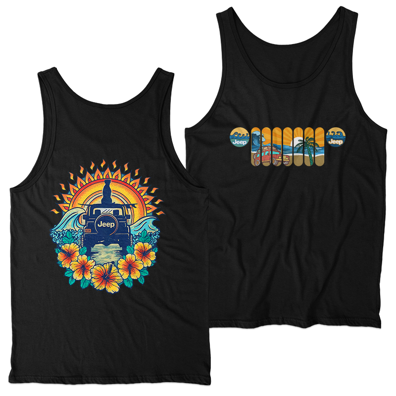 Jeep Beach Dog Sunset Hoodie T-Shirt Supler Store