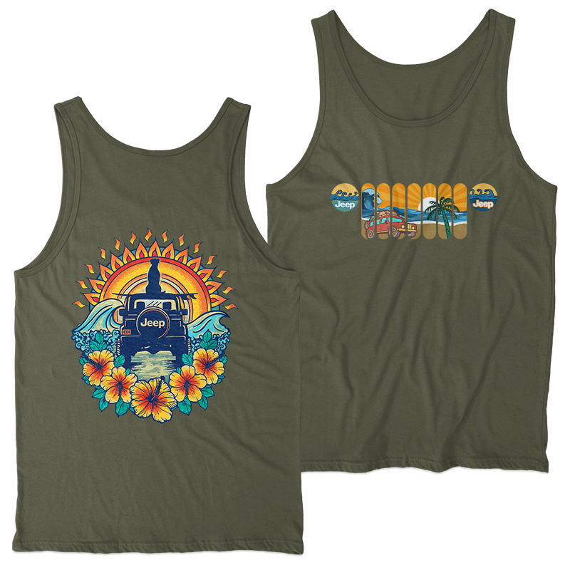 Jeep Beach Dog Sunset Hoodie T-Shirt Supler Store