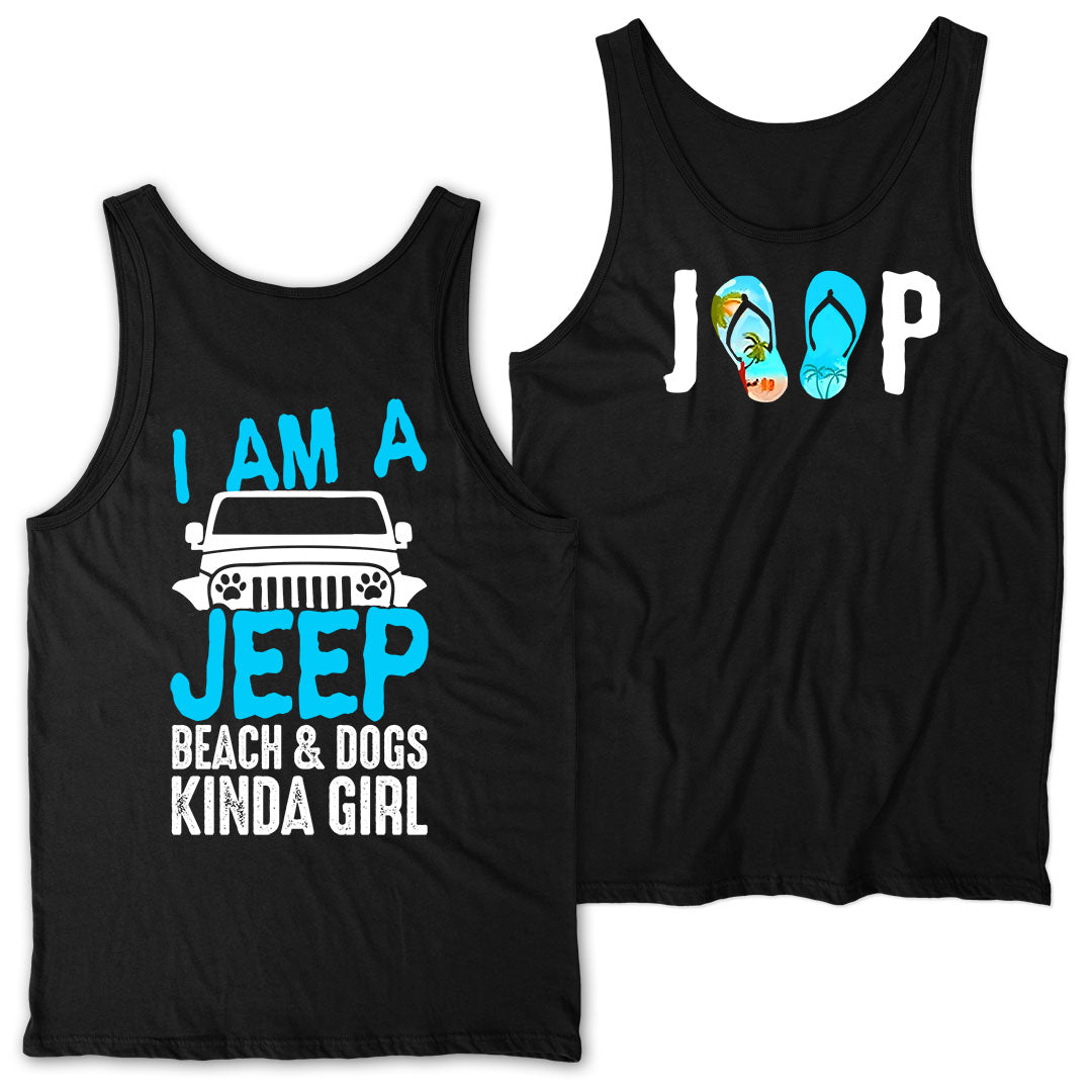 Just A Girl Who Loves Jeeps And Camping Tanktop V-neck Supler Store