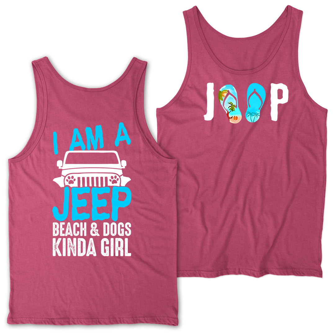 Just A Girl Who Loves Jeeps And Camping Tanktop V-neck Supler Store
