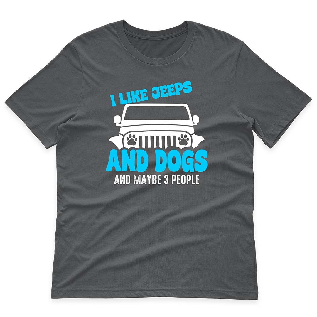 I Like Jeeps And Dogs Funny Skeleton Hand T-Shirt Hoodie Supler Store