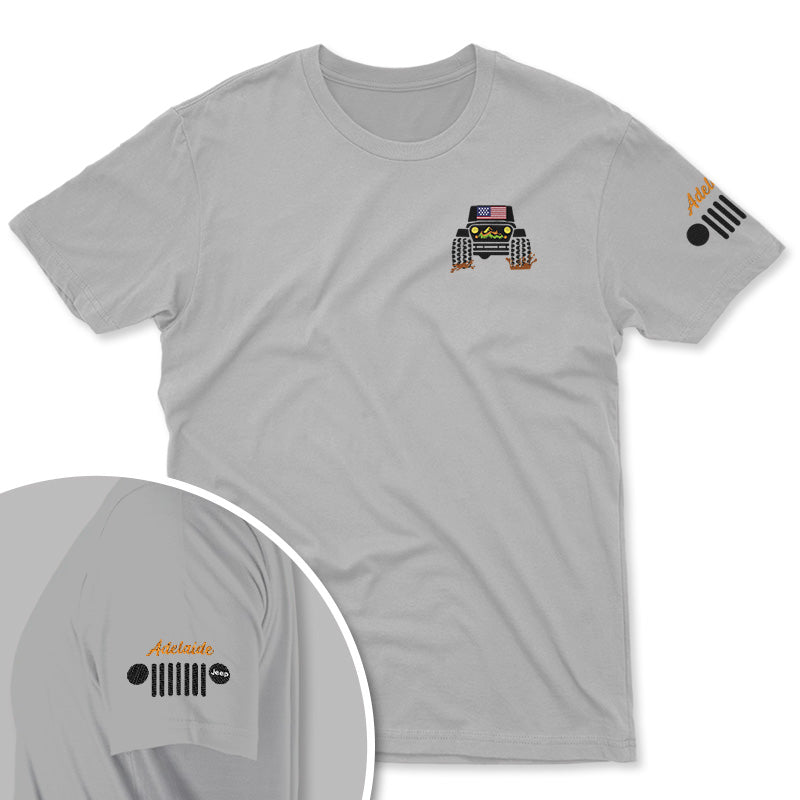 Personalized American Jeep Offroad Embroidered T-Shirt Hoodie Supler Store