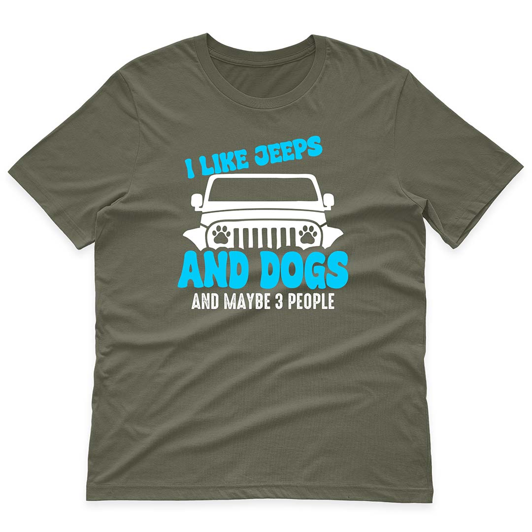 I Like Jeeps And Dogs Funny Skeleton Hand T-Shirt Hoodie Supler Store