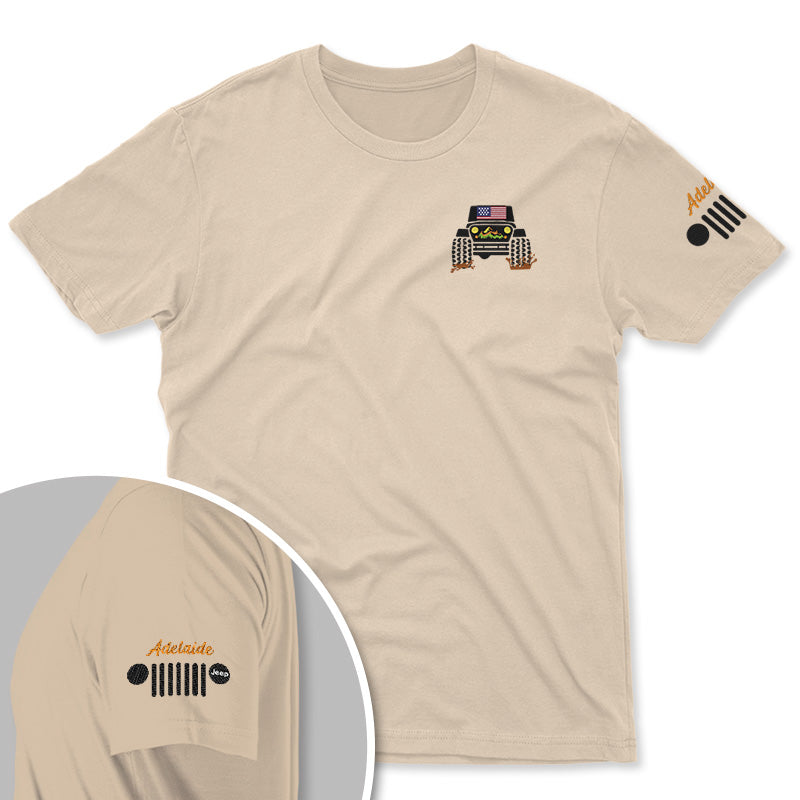 Personalized American Jeep Offroad Embroidered T-Shirt Hoodie Supler Store