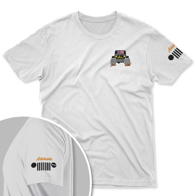 Personalized American Jeep Offroad Embroidered T-Shirt Hoodie Supler Store