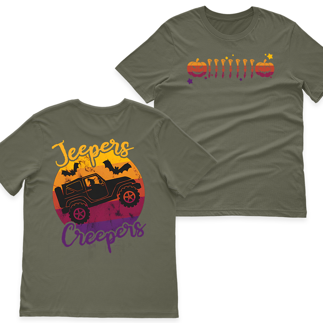 Jeepers Creepers Halloween Witch Pumpkin Grille T-Shirt Hoodie Supler Store