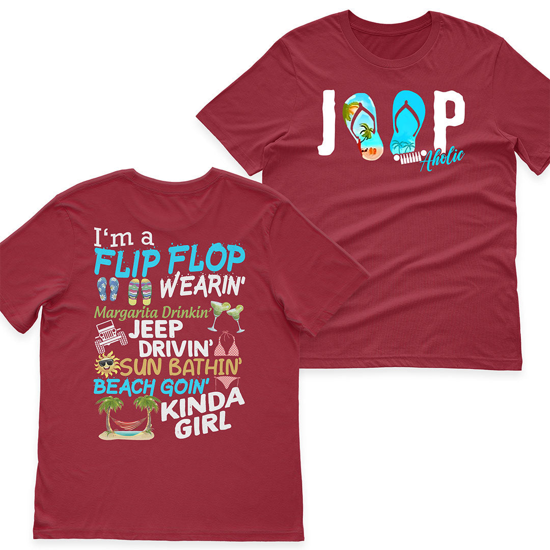 I'm A Flip Flop Margarita Jeep Drivin' Kinda Girl T-Shirt Hoodie Supler Store