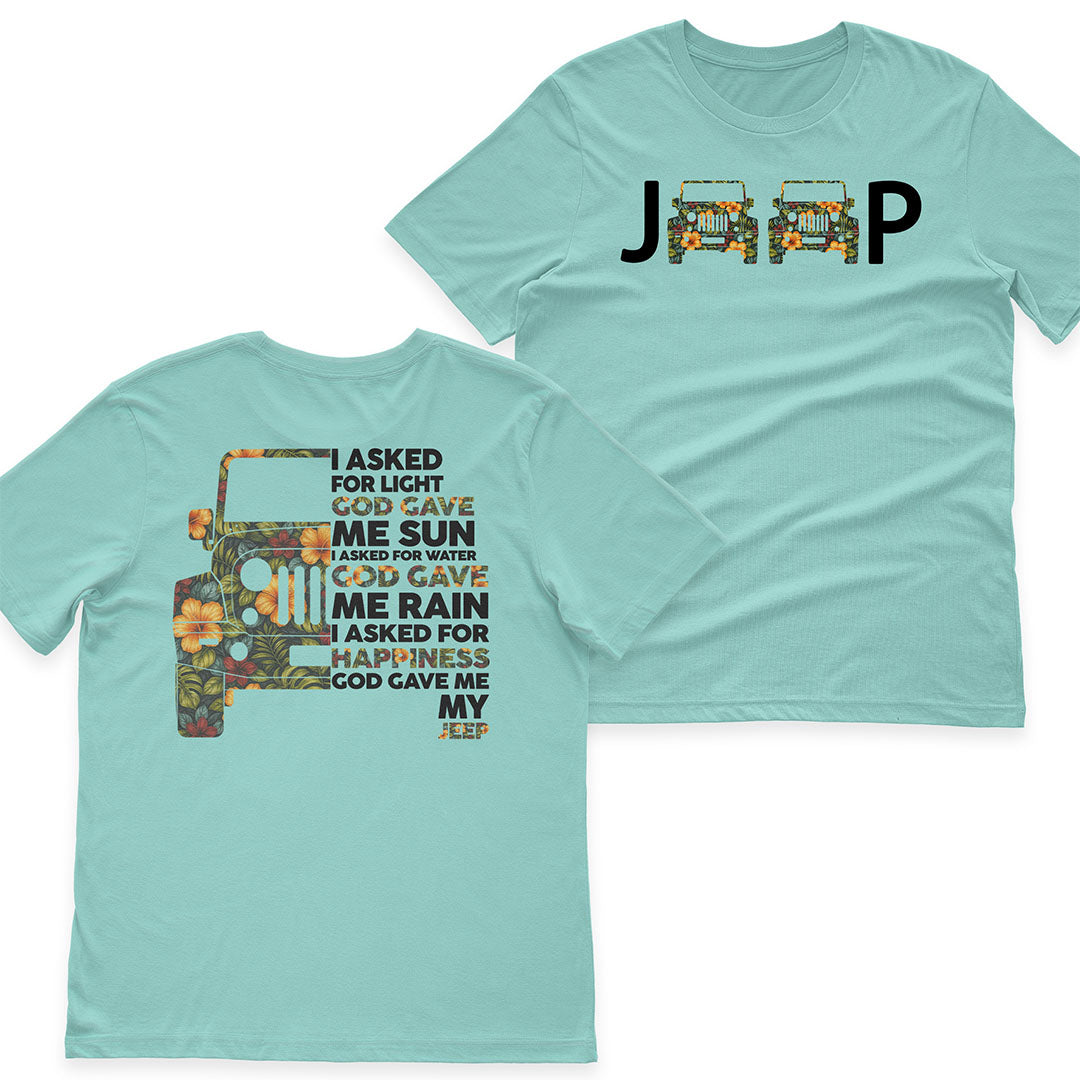 Jeep I Asked God For Happiness T-Shirt Hoodie Supler Store