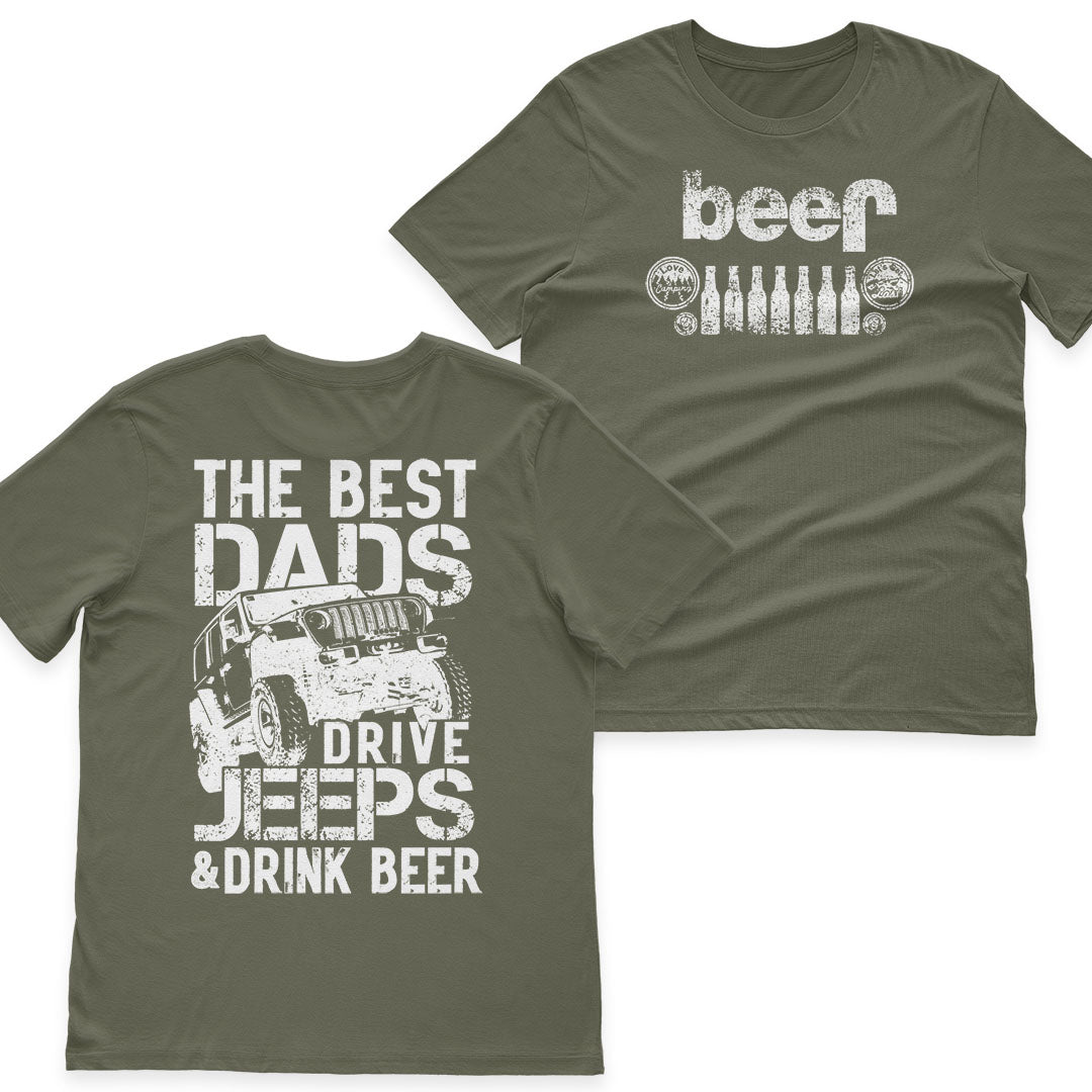 Jeep The Best Dad Beer Father's Day Gift T-Shirt Hoodie