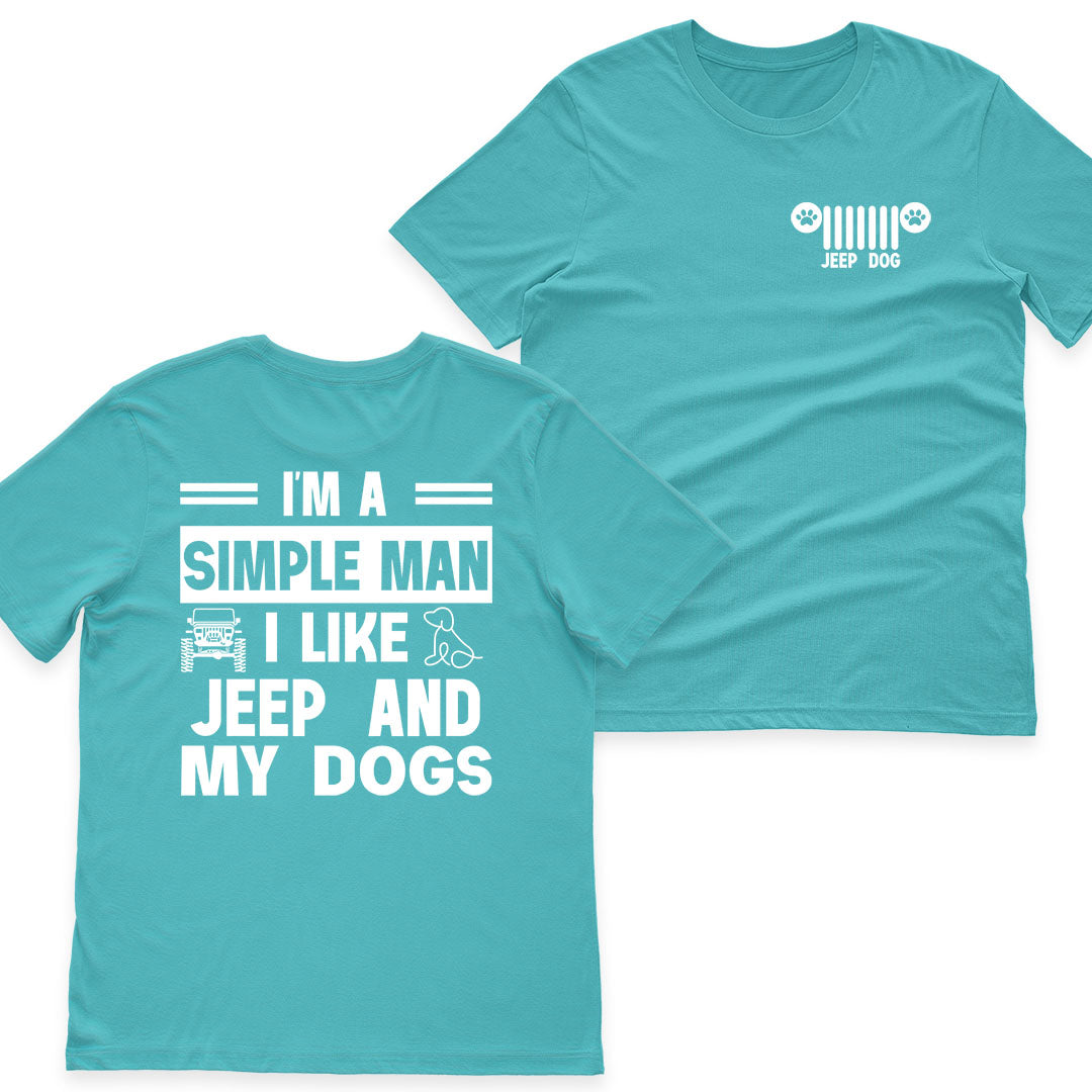 Jeep And Dogs I'm A Simple Man Men's T-Shirt Hoodie Supler Store