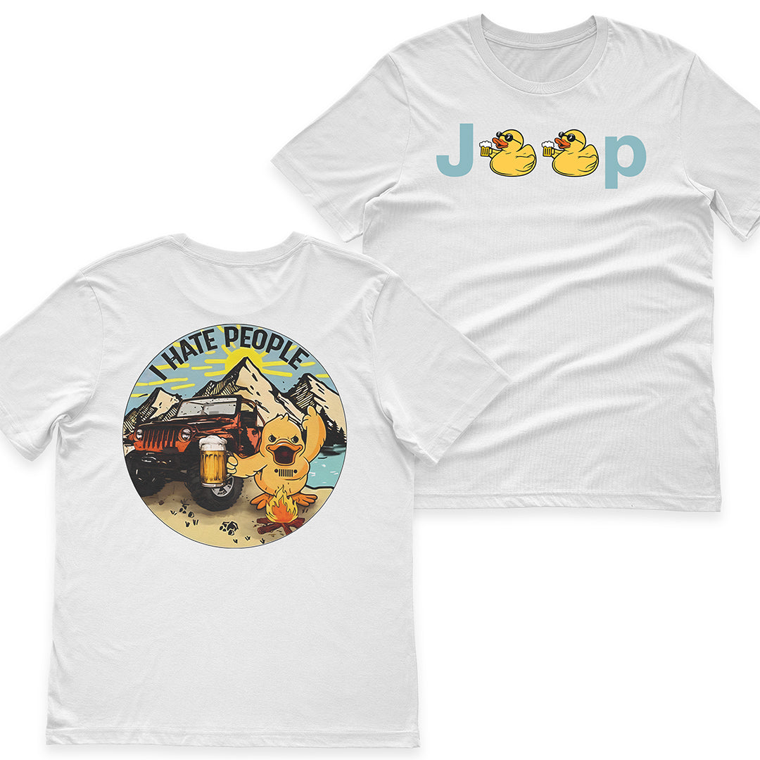 Jeep Duck I Hate People Beeraholic T-Shirt Hoodie Supler Store