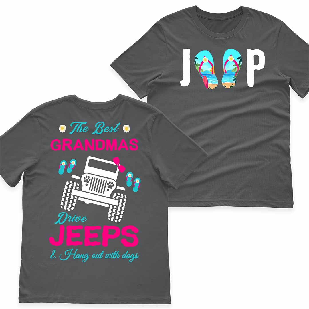 The Best Grandmas Drive Jeeps Dog Lovers Beach T-Shirt Hoodie Supler Store