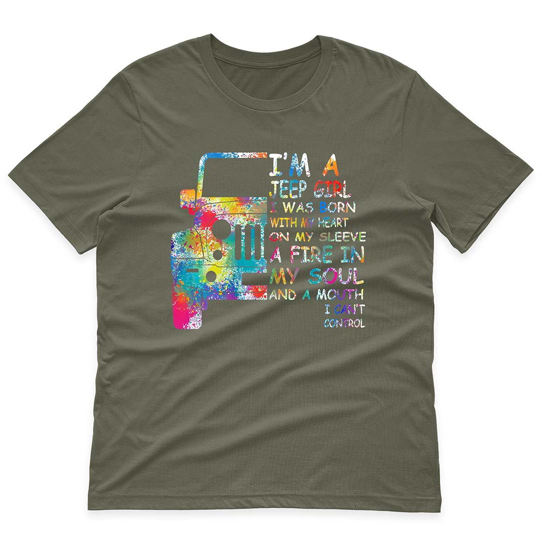 I'm A Jeep Girl And A Mouth I Can't Control Funny Skeleton Hand T-Shirt Hoodie Supler Store