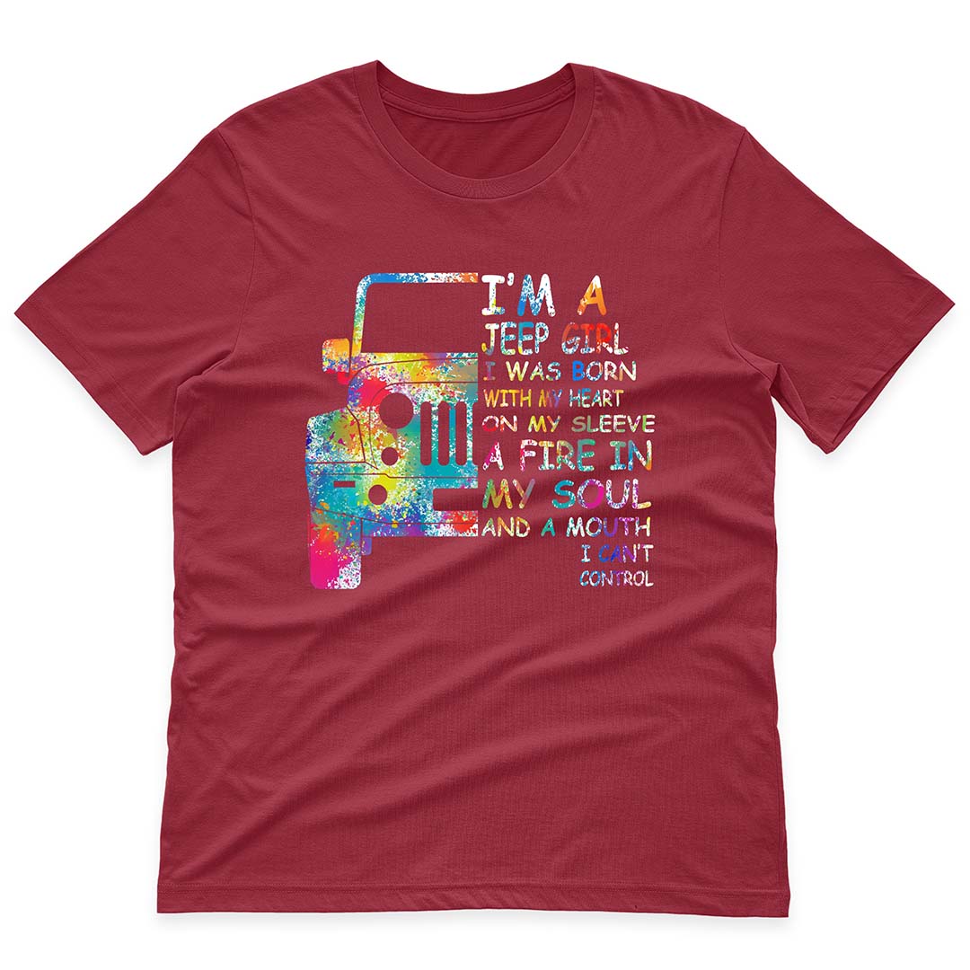 I'm A Jeep Girl And A Mouth I Can't Control Funny Skeleton Hand T-Shirt Hoodie Supler Store