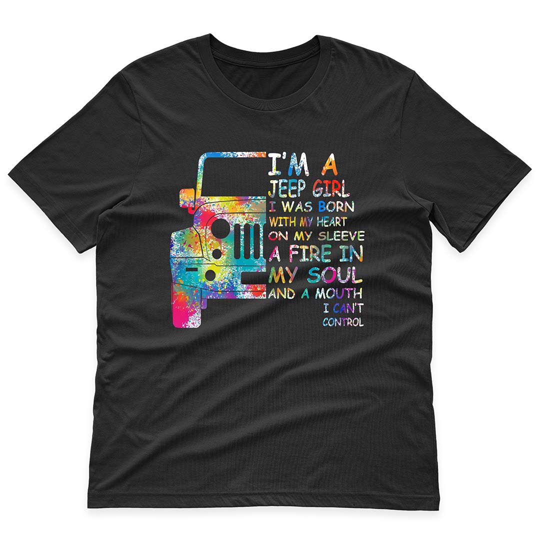 I'm A Jeep Girl And A Mouth I Can't Control Funny Skeleton Hand T-Shirt Hoodie Supler Store