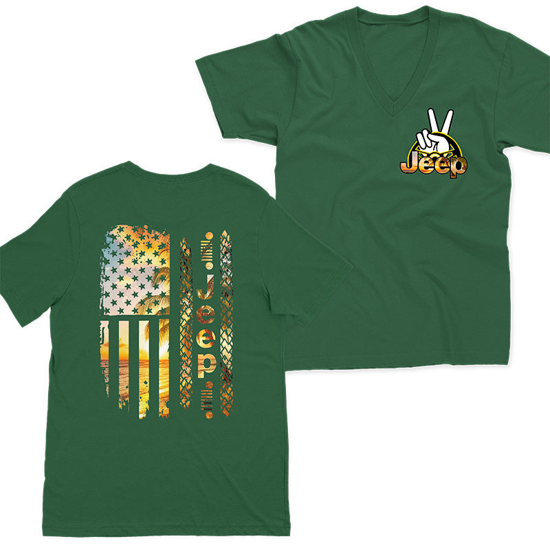 Jeep Beach American Flag Hoodie T-Shirt Supler Store