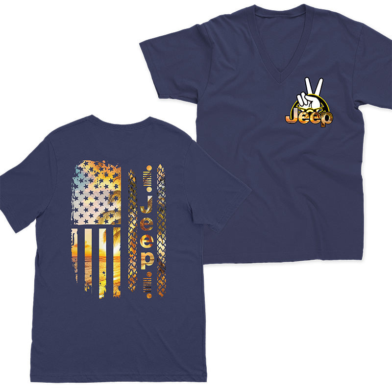 Jeep Beach American Flag Hoodie T-Shirt Supler Store