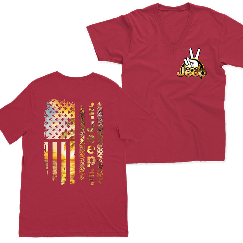 Jeep Beach American Flag Hoodie T-Shirt Supler Store