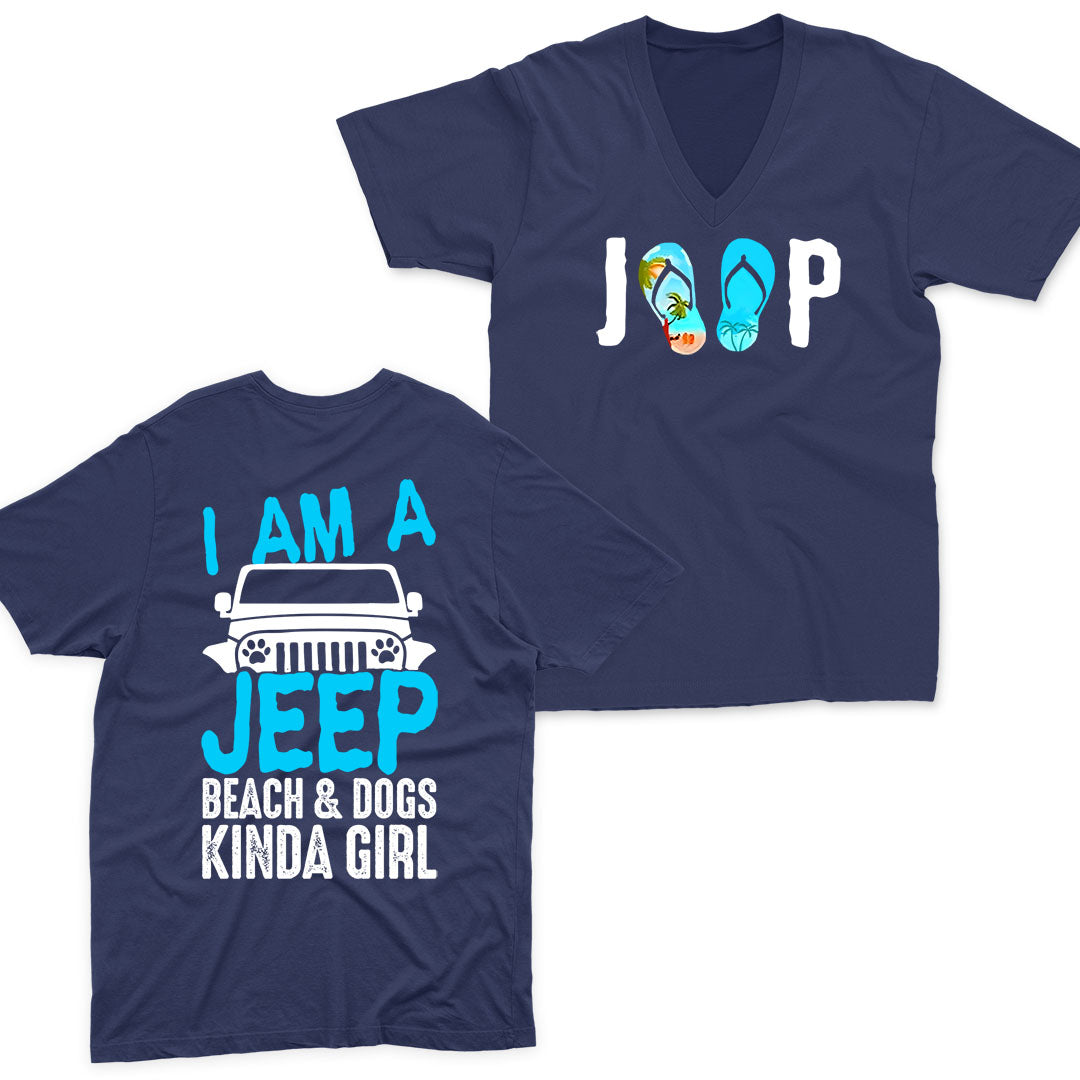 Just A Girl Who Loves Jeeps And Camping Tanktop V-neck Supler Store