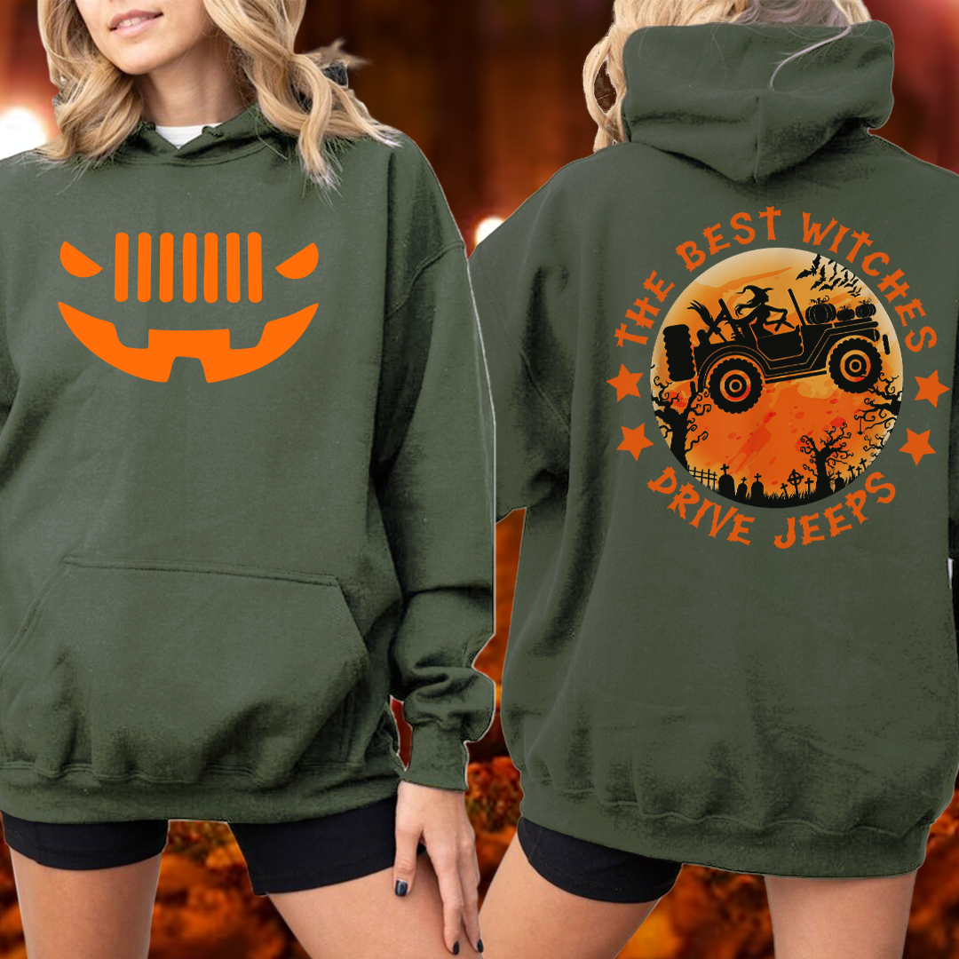 The Best Witches Drive Jeeps Halloween T-Shirt Hoodie Supler Store
