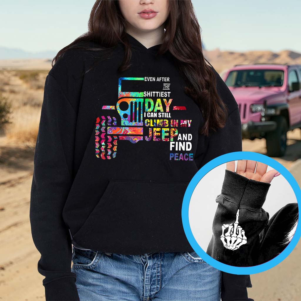 Jeep Find Peace Funny Hand T-Shirt Hoodie Supler Store