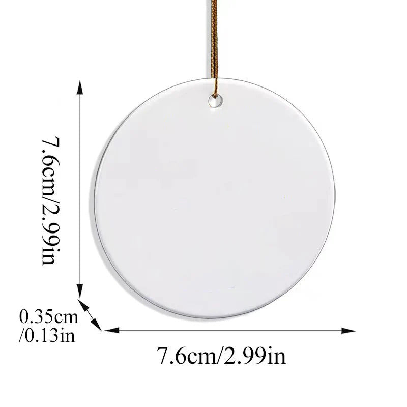 Merry Resistmas Portland Frog Printed Acrylic Decorative Ornament Christmas Supler Store