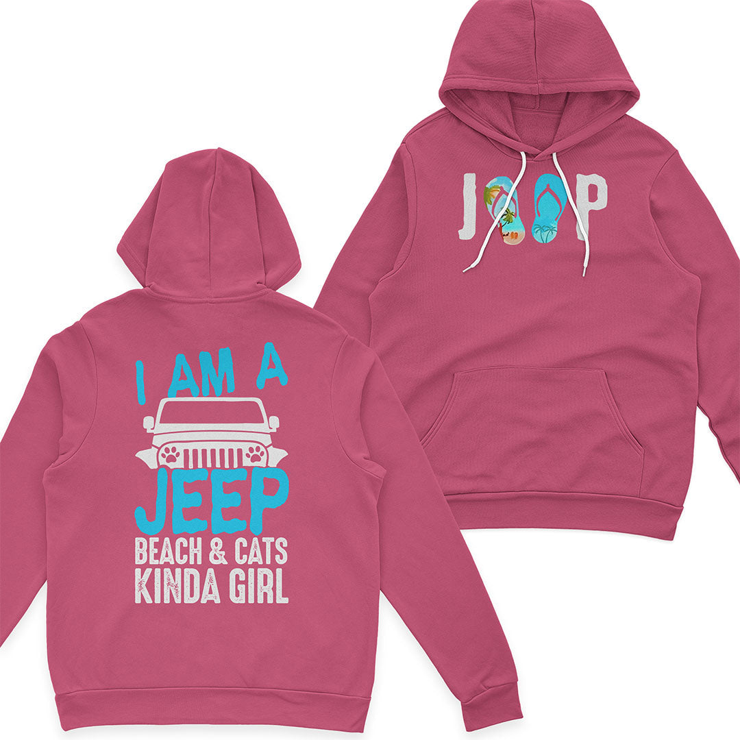 I'm A Jeep Beach & Cats Kinda Girl T-Shirt Hoodie Supler Store