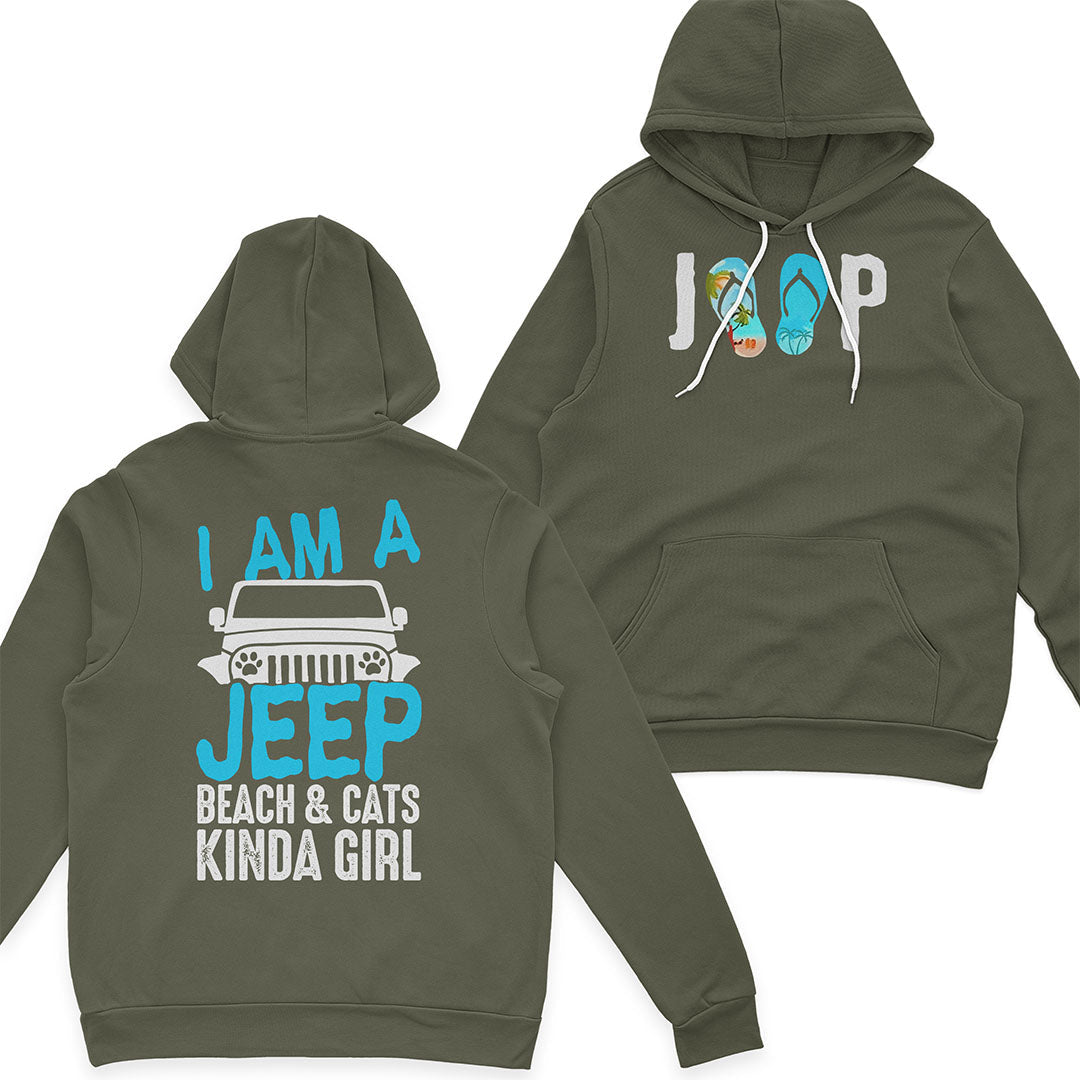I'm A Jeep Beach & Cats Kinda Girl T-Shirt Hoodie Supler Store