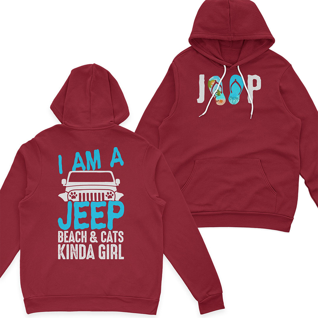 I'm A Jeep Beach & Cats Kinda Girl T-Shirt Hoodie Supler Store