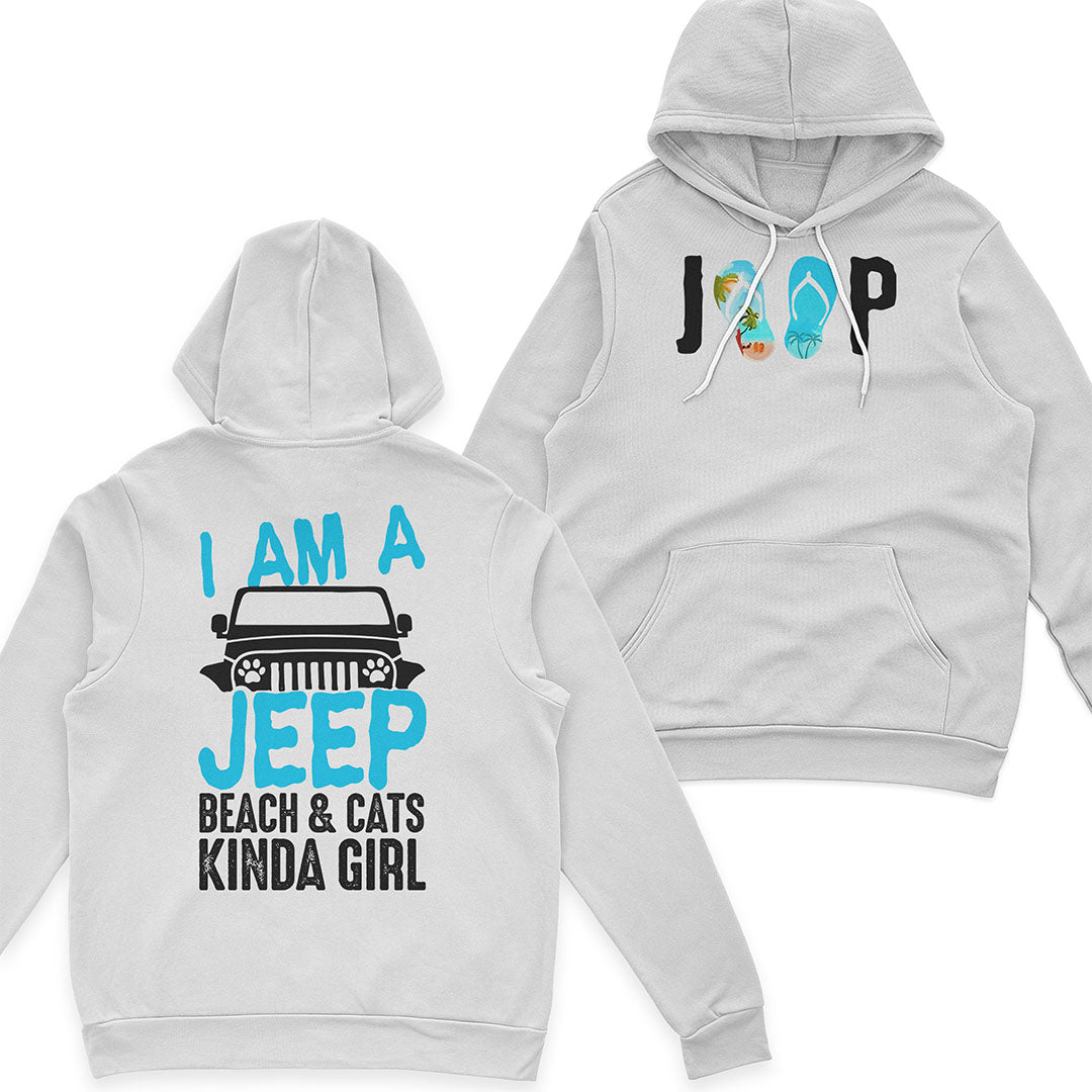 I'm A Jeep Beach & Cats Kinda Girl T-Shirt Hoodie Supler Store
