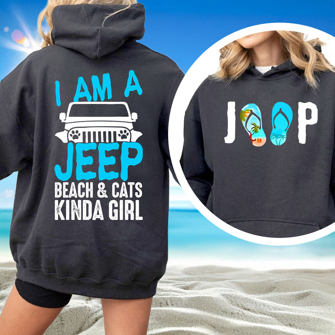 I'm A Jeep Beach & Cats Kinda Girl T-Shirt Hoodie Supler Store