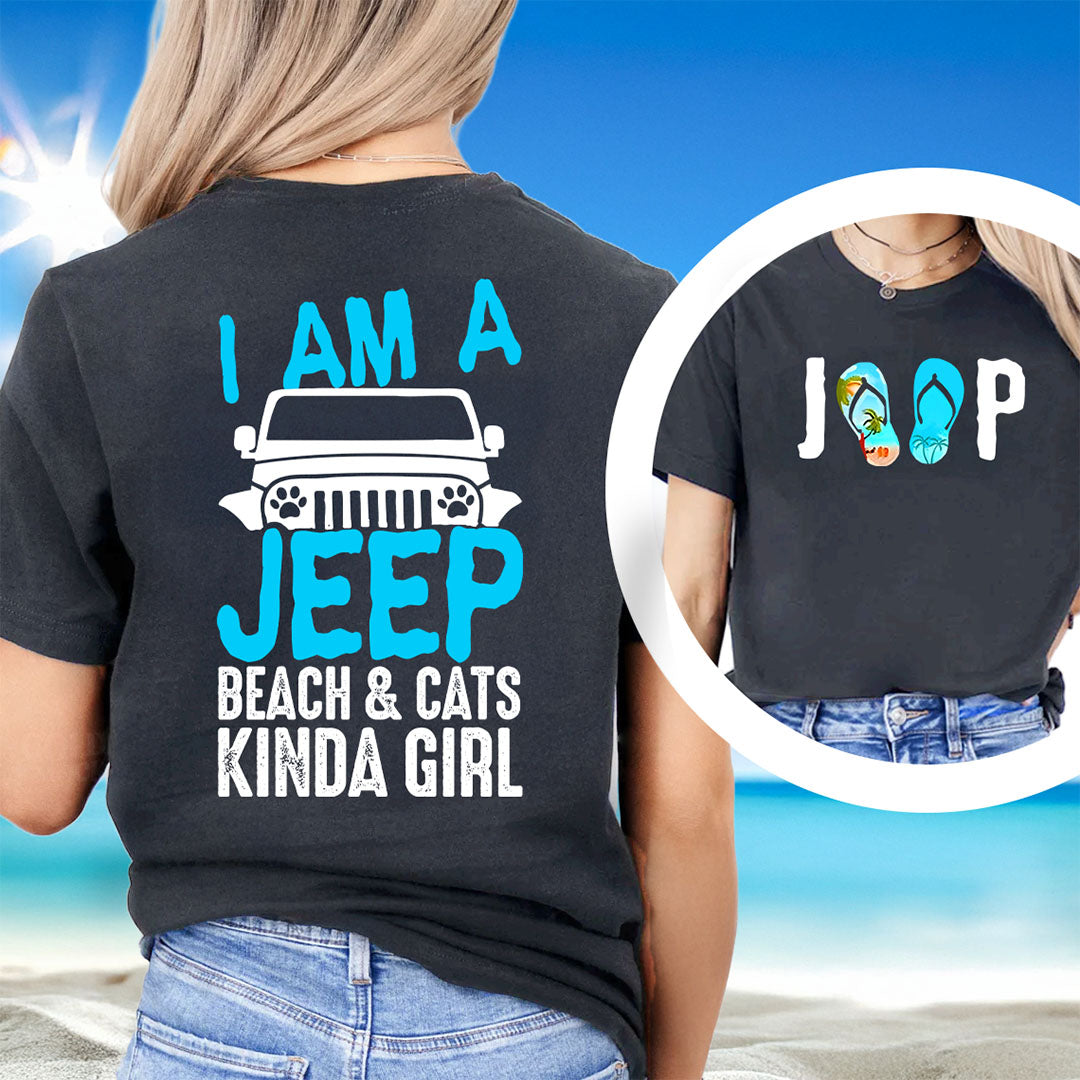 I'm A Jeep Beach & Cats Kinda Girl T-Shirt Hoodie Supler Store