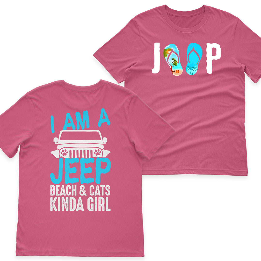 I'm A Jeep Beach & Cats Kinda Girl T-Shirt Hoodie Supler Store