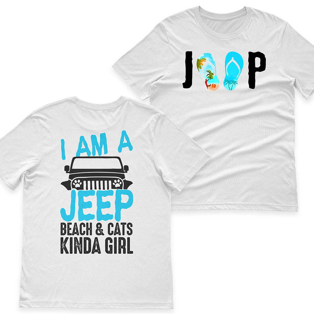 I'm A Jeep Beach & Cats Kinda Girl T-Shirt Hoodie Supler Store
