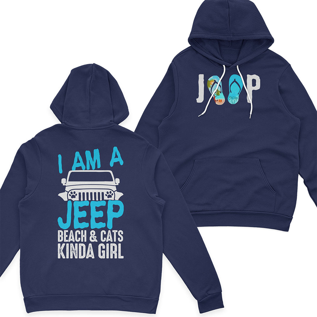 I'm A Jeep Beach & Cats Kinda Girl T-Shirt Hoodie Supler Store