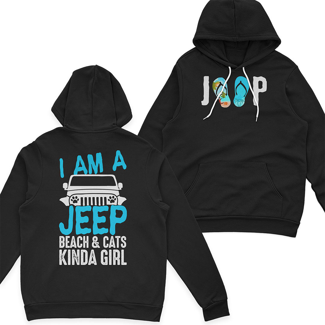 I'm A Jeep Beach & Cats Kinda Girl T-Shirt Hoodie Supler Store