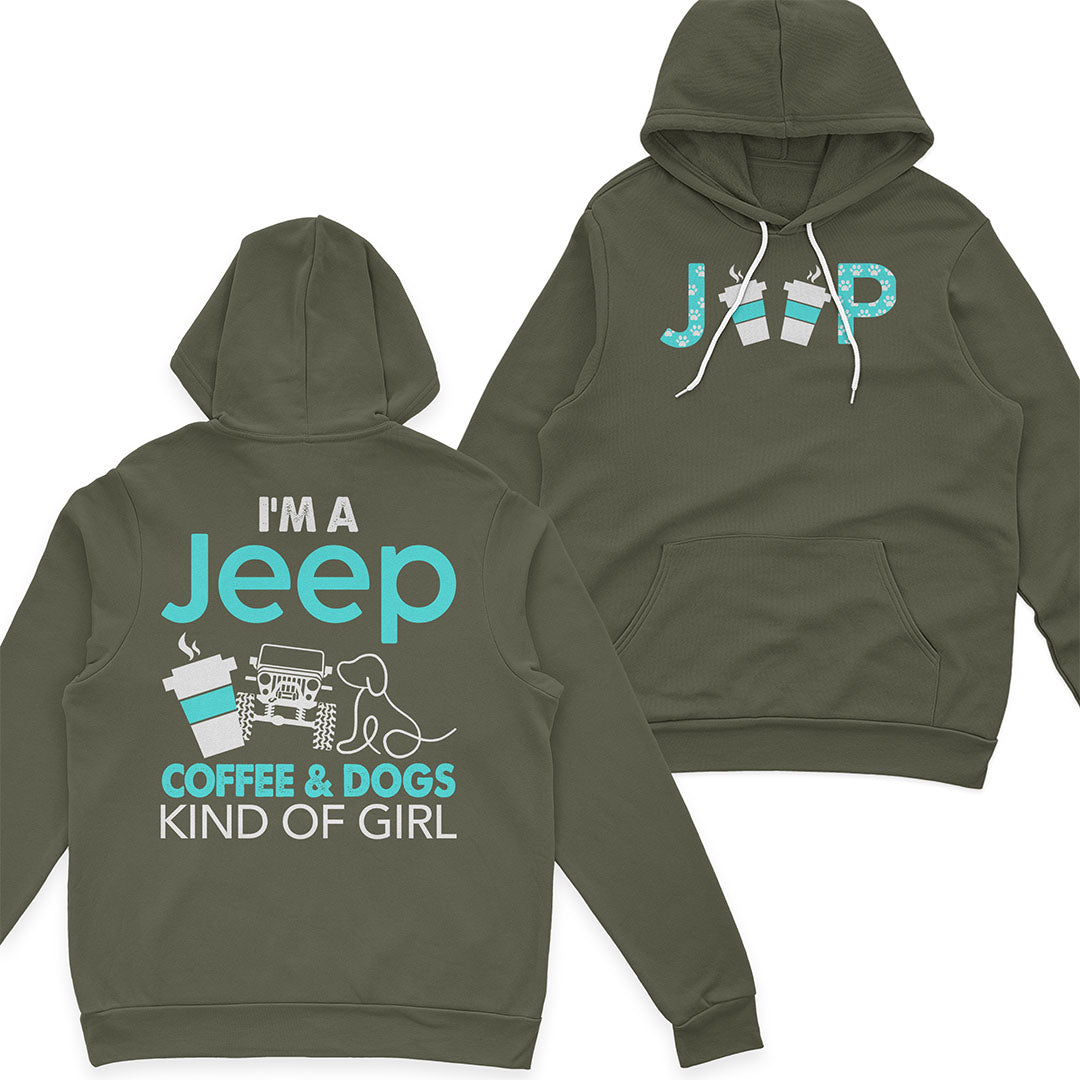 I'm A Jeep Coffee And Dogs Kind Of Girl T-Shirt Hoodie Supler Store
