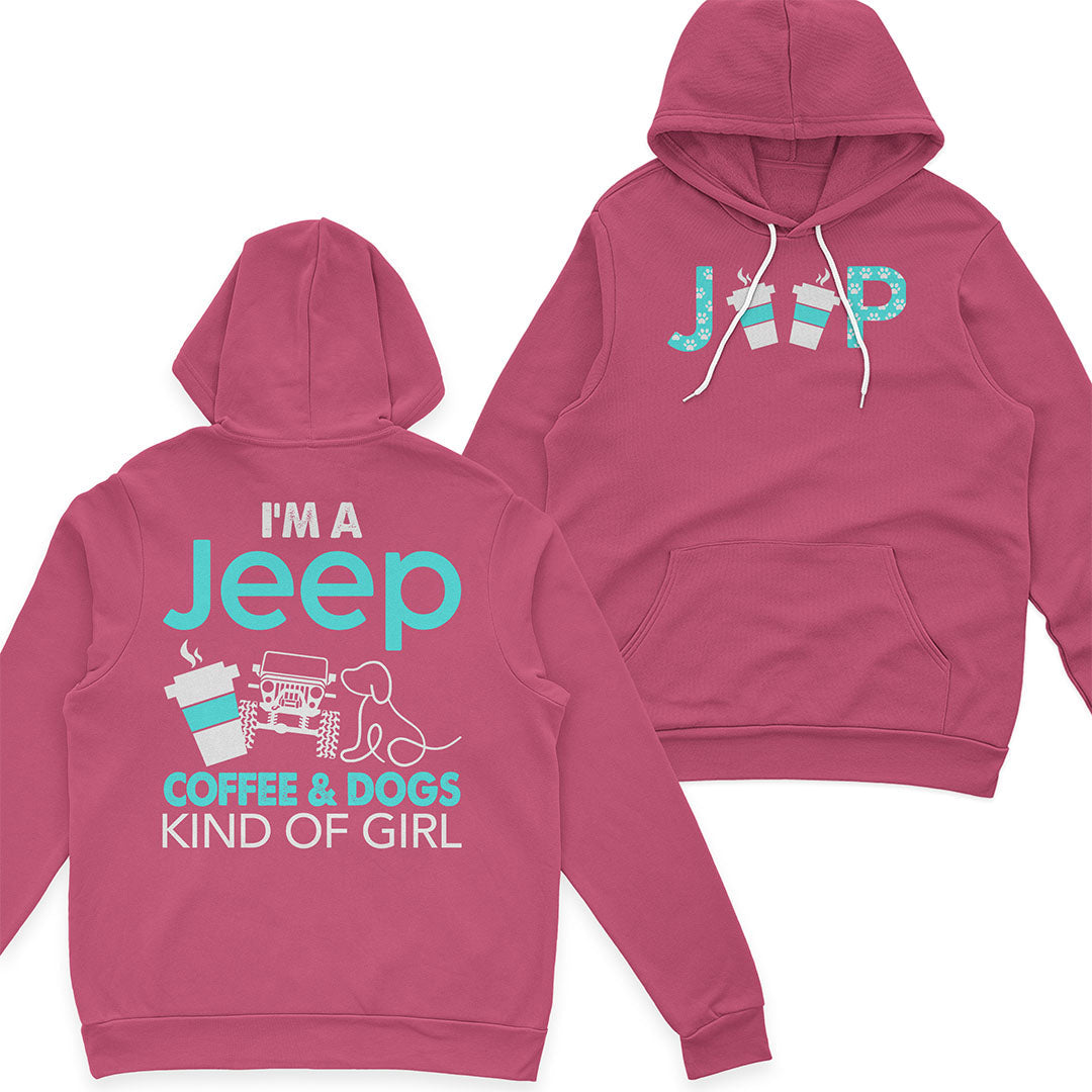 I'm A Jeep Coffee And Dogs Kind Of Girl T-Shirt Hoodie Supler Store