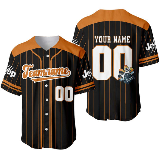 Personalized Jeep Dog Paw Baseball Jersey Custom Name Number Supler Store